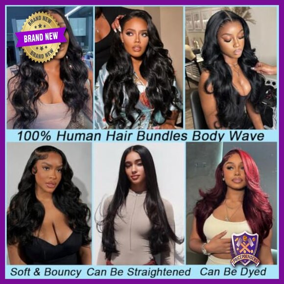 18 Inch Brazilian Body Wave Human Hair Bundles 3 Bundle Deal